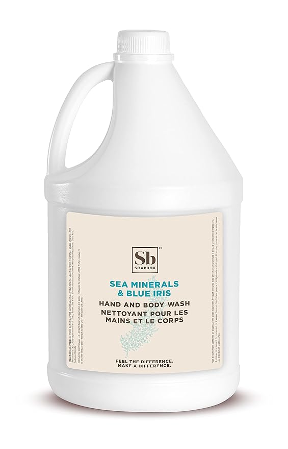 Soapbox Sea Minerals & Blue Iris Soap/Body Wash - 1 Gallon Refill Bulk Size