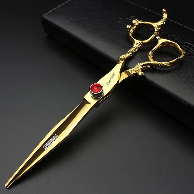 5.5/6 /7 Inch Knight Professional Japanese Hair Scissors Barber Scissors Set (7 inch Cutting)
