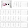 GAWBYET 50 PCS Mini Clear Makeup Bag,Small Clear Zipper Pouch Travel Bag for Toiletries Plastic Cosmetic Organizer Waterproof，for Swimsuit Bikini Travel Vacation(8.6 x 6.8 x 2.2 Inch)