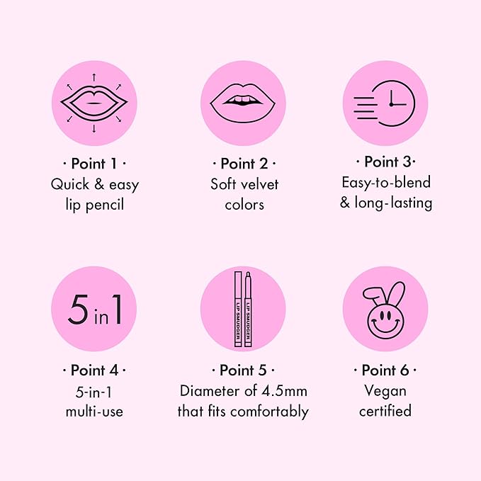Amuse SEOUL Lip Smudger (03 SALMON) - Nude Salmon Beige, Lip Liner Pencil, Creamy Lip Contour, Smooth Velvet Texture, Matte Lipliner, Overlining Lips, Long-Lasting Wear, Vegan, Korean Beauty