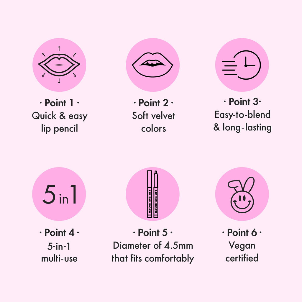 Amuse SEOUL Lip Smudger (02 ROSE) - Nude Rose, Lip Liner Pencil, Creamy Lip Contour, Smooth Velvet Texture, Matte Lipliner, Overlining Lips, Long-Lasting Wear, Vegan, Korean Beauty