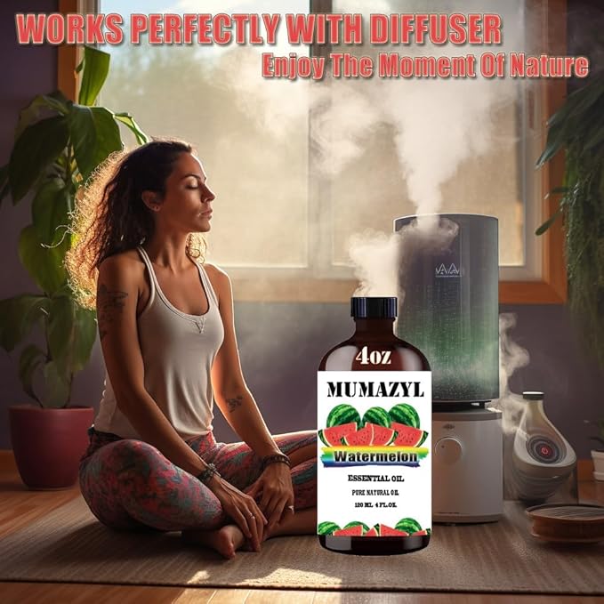 Watermelon Essential Oil, Watermelon Oil 4 Fl Oz for Diffuser Air Freshener