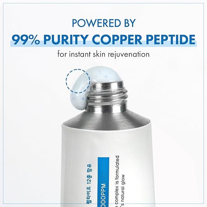 TOSOWOONG Copper Peptide 12 Cream, Anti-Aging for Fine Lines, Wrinkles