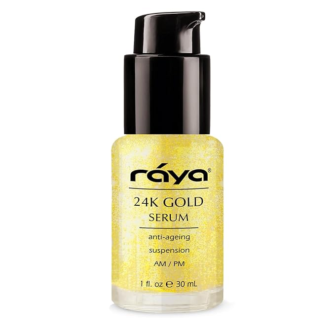 RAYA 24K Gold Age-Defy Suspension (510) - Facial Serum with Pure 24 Karat Gold for All Skin Types - Softens Skin and Helps Minimize the Appearance of Fine Lines and Wrinkles