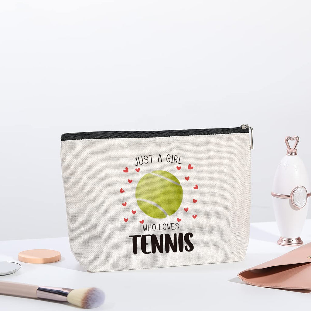 kdxpbpz Tennis Gifts Makeup Bag, Birthday Gifts for Women Players Best Friend Sister Coworker BFF Besties Her, Tennis Accessories Cosmetic Bag