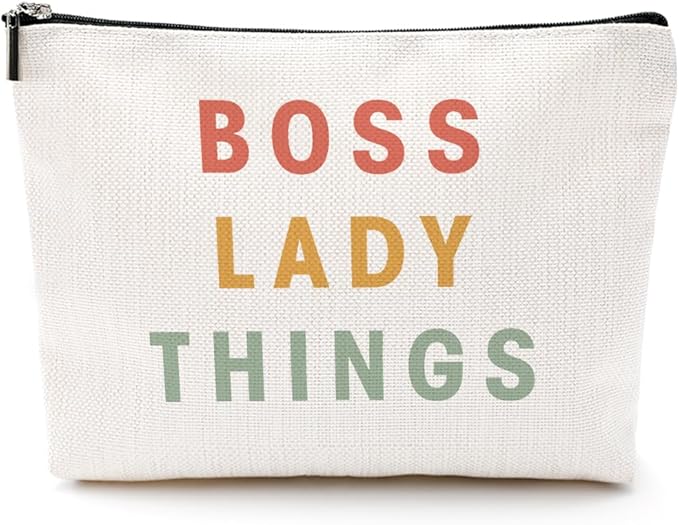 Boss Lady Gifts for Women Boss Gifts Makeup Bag Leadership Gift for Manager