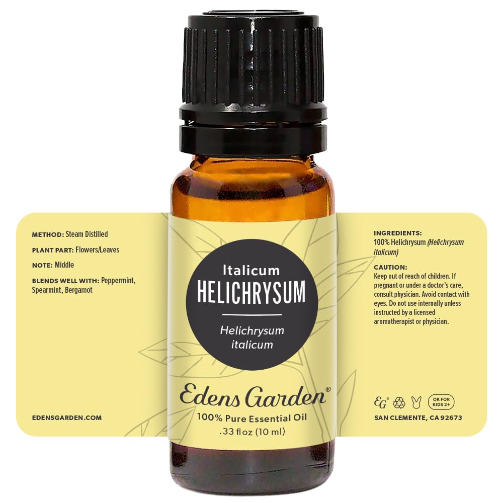 Edens Garden Helichrysum- Italicum Essential Oil- 100% Pure Premium Grade, Undiluted, Natural, Therapeutic, Aromatherapy, The Best for Diffuser, Skin, Face, Hair 10 ml (.33 fl oz)