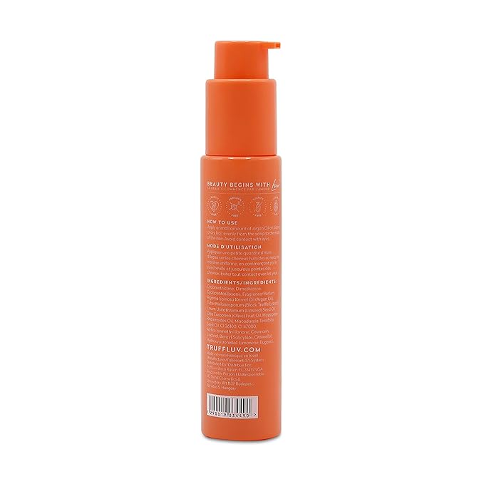TruffLuv Argan Oil - Hair Oil with Black Truffle Extract, Argan Oil and Nourishing Oil Complex - Deep Hydration - 1.7 oz