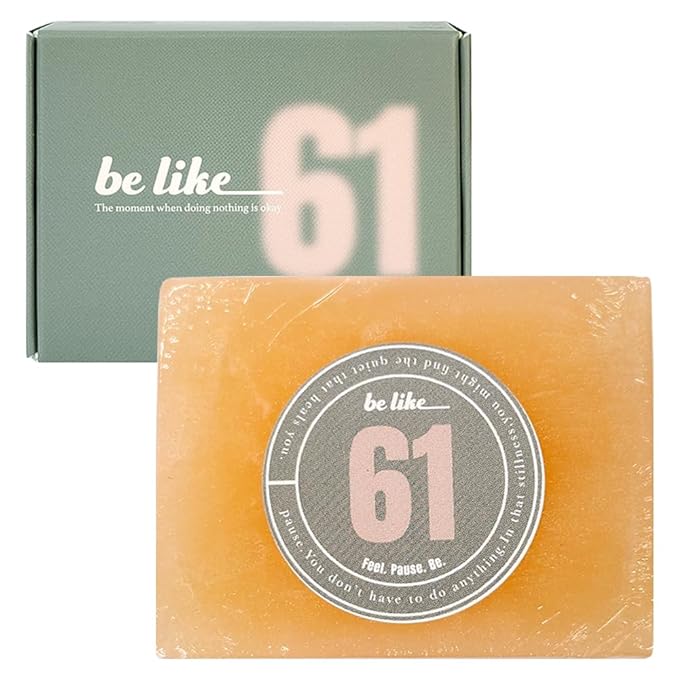 be like 61 Natural Soap bar Sulfur The best combination of natural ingredients, Fresh citrus scent, Skin relaxation,Non-irritatingㅣfor Kids & AdultsㅣFace & Body Soap, 3.77oz