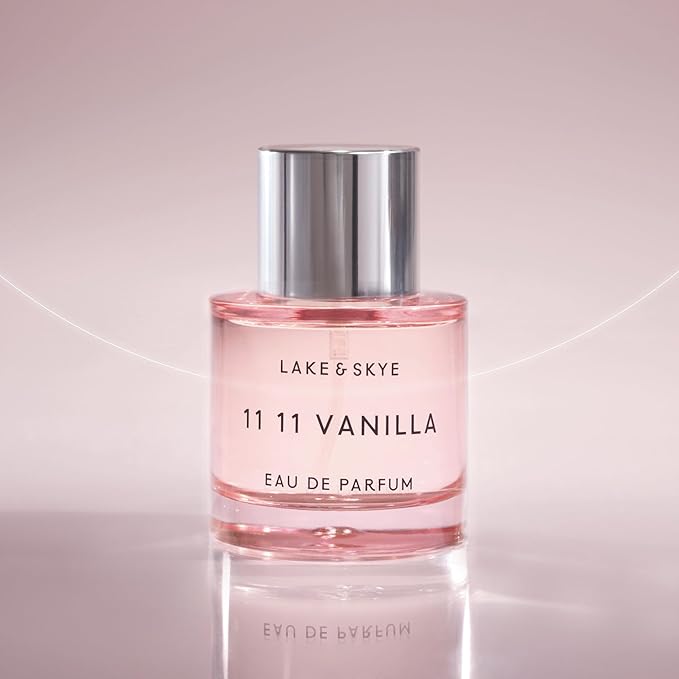Lake & Skye 11 11 Vanilla Eau de Parfum 50mL - Long Lasting - Vanilla, Dreamy, Crème, Skin Musk, Cashmere, Clean, Vegan, Paraben-Free, Cruelty-Free