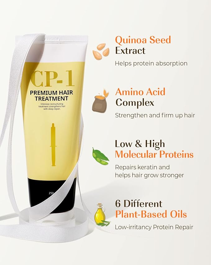 CP-1 Salon Care Premium Hair Treatment For Damaged Hair Support, 250ml / 8.82 Fl oz With Ceramide & Contains high concentration of protein and keratin