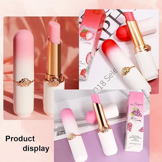 PH Color Changing Lipstick, Magic Lipstick, Moisturizing Pink Lip stick