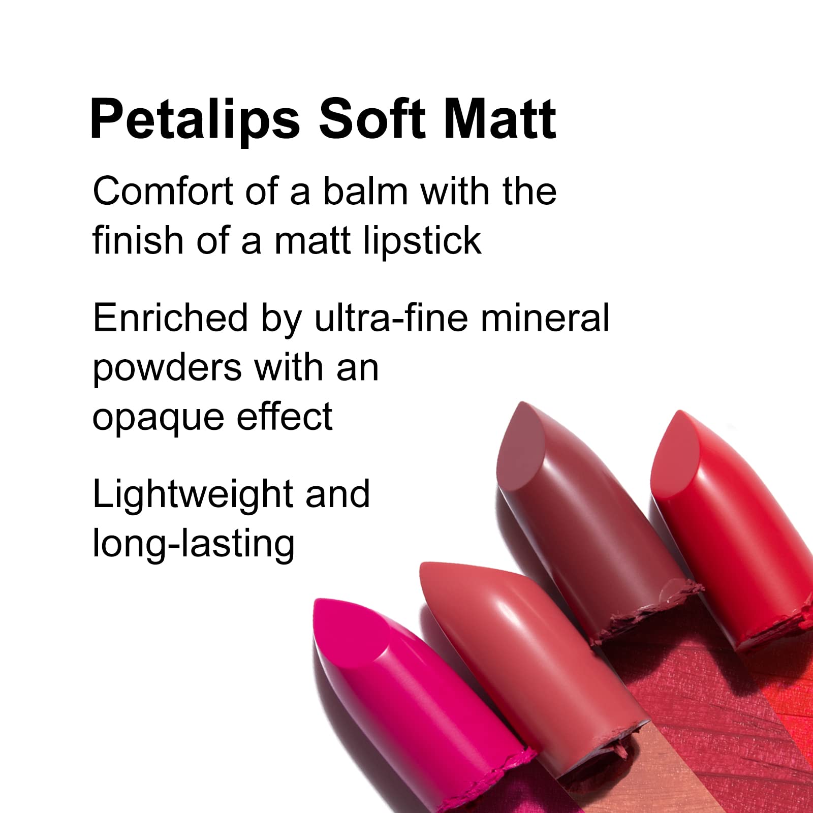 PUPA Milano Petalips Soft Matt Lipstick - Lightweight And Imperceptible - Provides Color With Buildable Intensity - Combines Comfort Of A Balm With A Matte Finish - 015 Dahlia Petal - 0.123 Oz