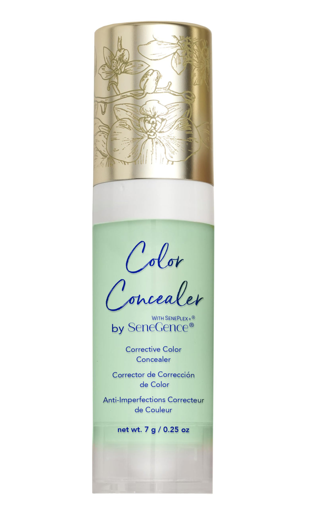 SeneGence Corrective Color Concealer, Green, 0.25 Fl Oz, Anti-Aging Benefits, Hydrating Aloe Vera Juice, Vitamin B & E for Even Skin Tone and Flawless Coverage
