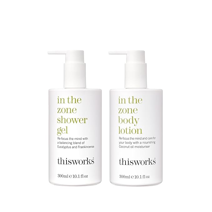 This Works In The Zone Set 10.1 fl oz each - Shower Gel & Body Lotion Duo