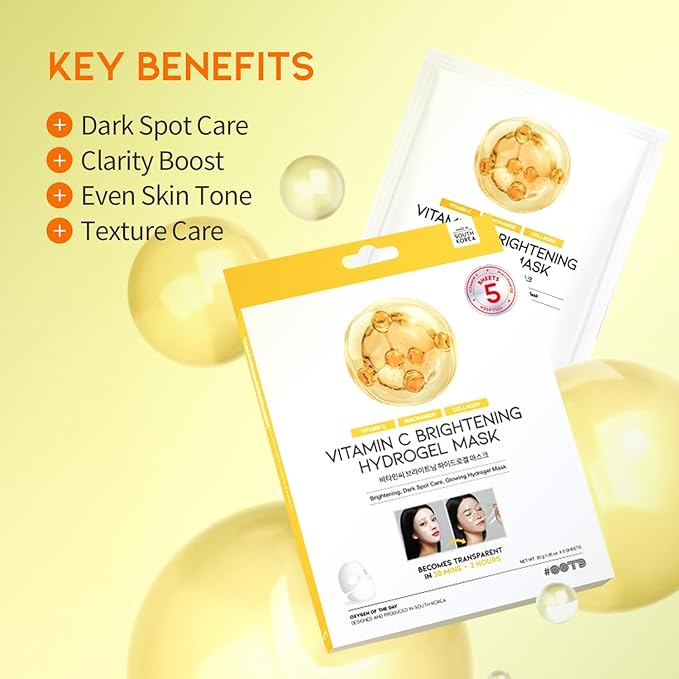 #OOTD Vitamin C Radiant Hydrogel Sheet Mask(5-Pack) | Korean Skincare