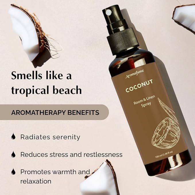 Coconut Air Freshener Spray for Room, Linen & Pillow 100ml by Aromafume