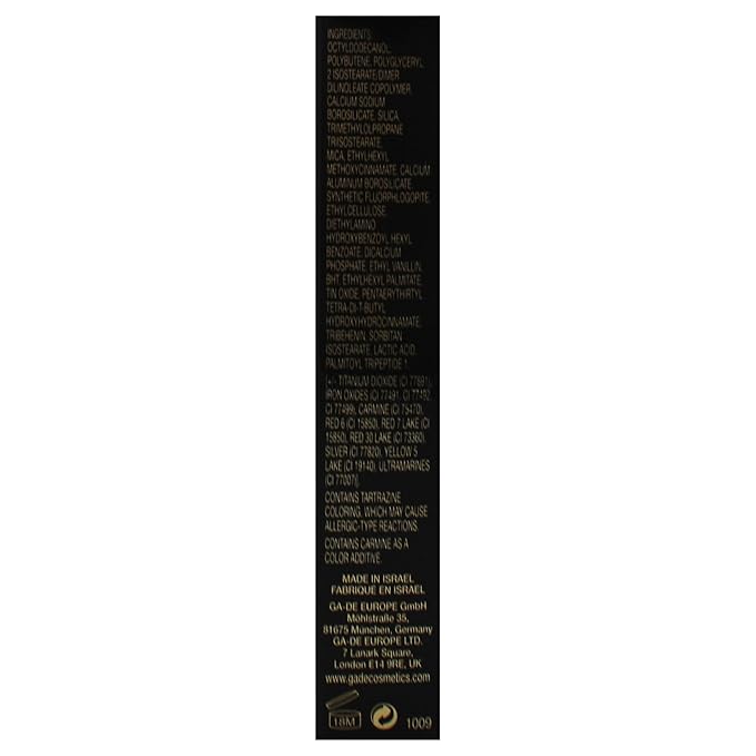 GA-DE Crystal Lights Lip Gloss, 805 - Enriched with Light-Reflecting Crystal Pearls - Smooth Silky, Rich Color - Moisturizes and Adds Shine - 0.2 oz