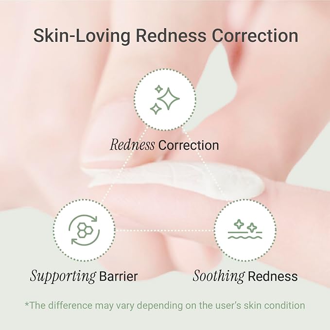 Meebak Cica Redness Solution Lite – Green Color Correcting CC Cream for Redness Relief w/ Niacinamide & Centella Asiatica, Korean Tone Up Cream, Tinted Moisturizer for Sensitive, Fair to Medium Skin