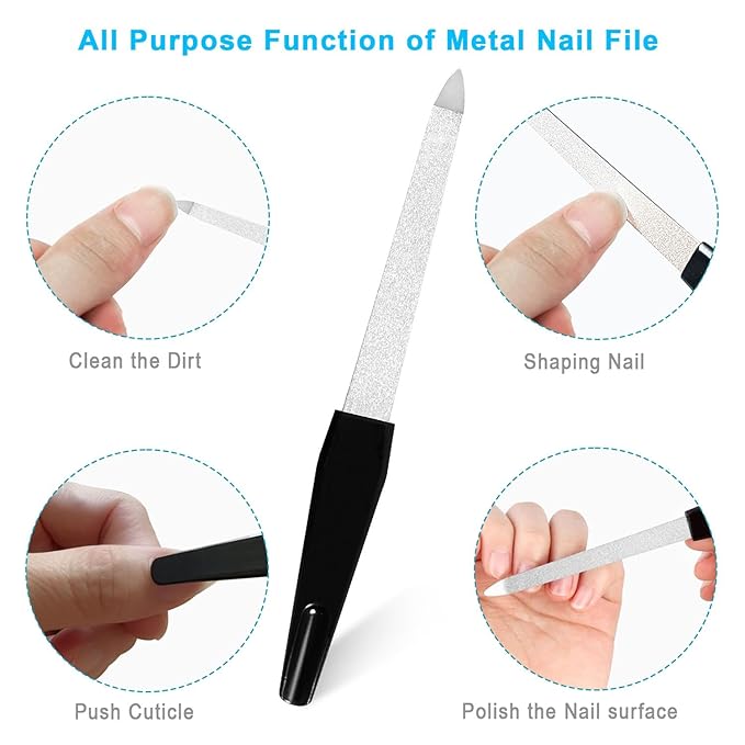 Pingispower Ingrown Toenail Clippers Set, 6PCS Professional Toe Nail Clippers with Nail File & Toenail Lifter for Seniors & Thick Toenails, Long Handle Pedicure Tools Kit for Men Gifts