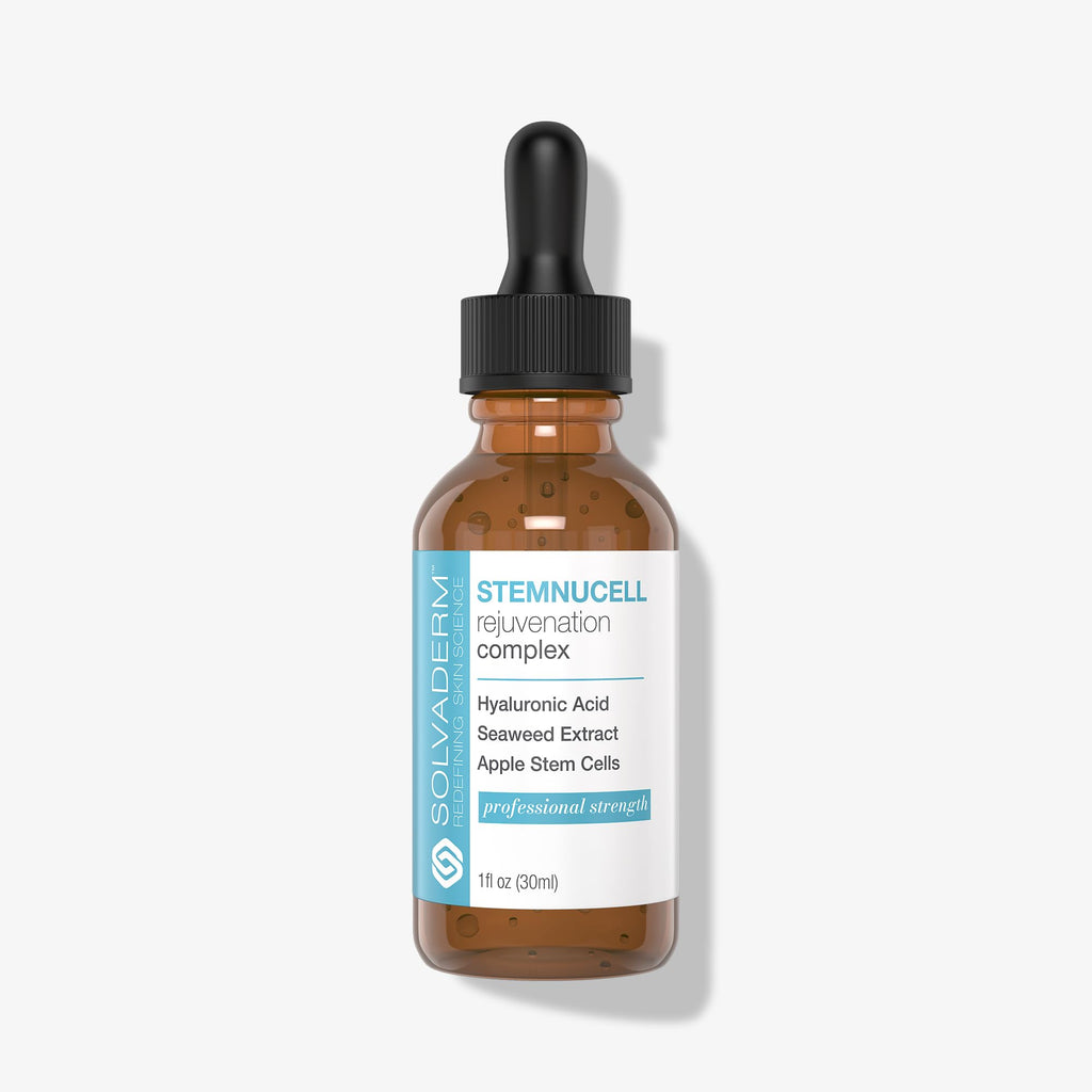 Solvaderm Stemnucell Anti-Aging Facial Serum – Reduces Wrinkles, Fine Lines & Expression Lines – Plant Stem Cells, Peptides & Hyaluronic Acid – Firming, Hydrating Cream for All Skin Types