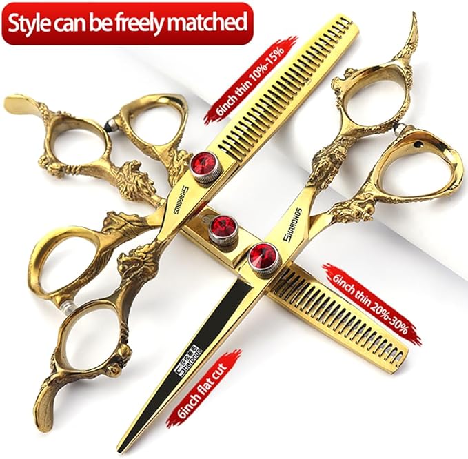 6 inch /7 inch professional salon scissors hairdresser hair(6 inch 3pc)