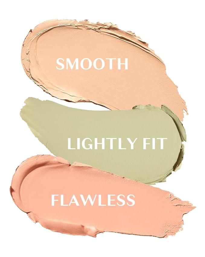 THESAEM Cover Perfection Triple Pot Concealer - 03 Correct Up Beige for Red Tone & Dark Circles - 3-Color Multi Concealer Palette for Light Skin Tones 13-21 - Korean Makeup with Sweet Almond Oil