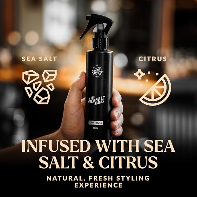 Charlemagne Sea Salt Spray for Men - Light Hold, 6.76 fl oz/200ml