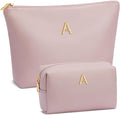 CLOUDWINGS Gifts for Women Girls Personalized Initial Travel Makeup Bag