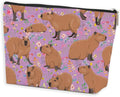 Cute Capybara Makeup Bag Capybara Gifts Cosmetic Bag for Animal Lover
