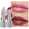 HHLTOH 2Pcs Tinted Lip Balm Moisturizing Lipstick – Deep Rose Colored Bean paste & Soft Pale Pink Sheer Hydrating Lip Color for Dry Lips – Nourishing Lip Balm for All Women with a Subtle Natural Scent
