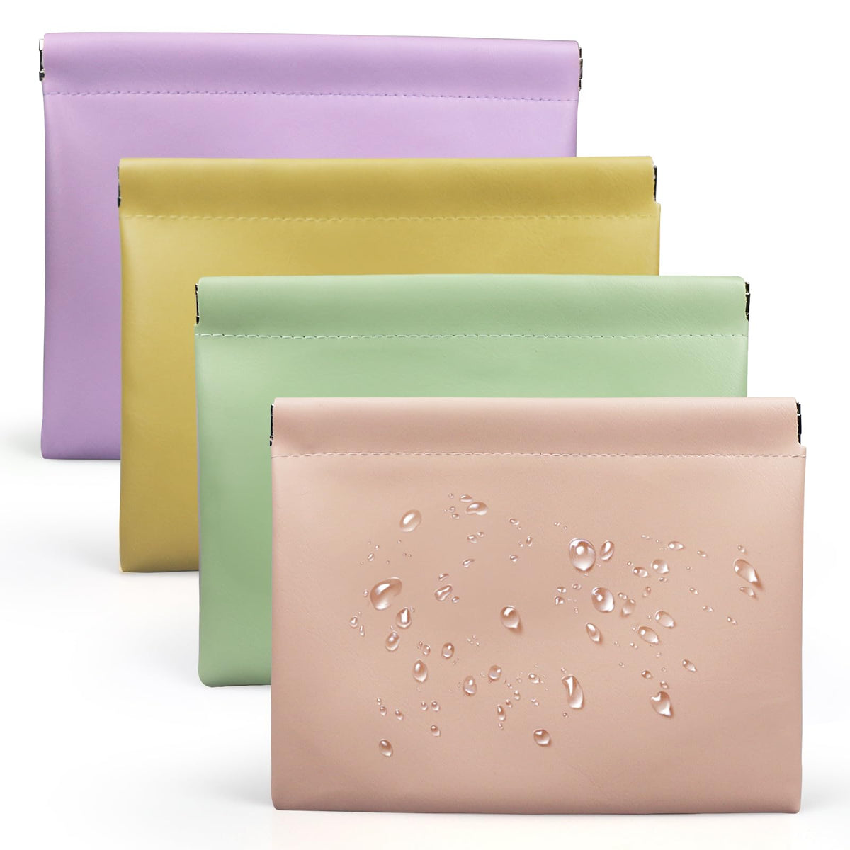 Muswelf 7.1"×5.5" Soft Purse Pouches for Women, Small Makeup Bag for Purse