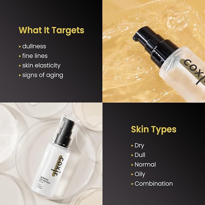 coxir Intensive EGF Peptides Serum, GHK-Cu Copper Peptide, 1.69 fl.oz