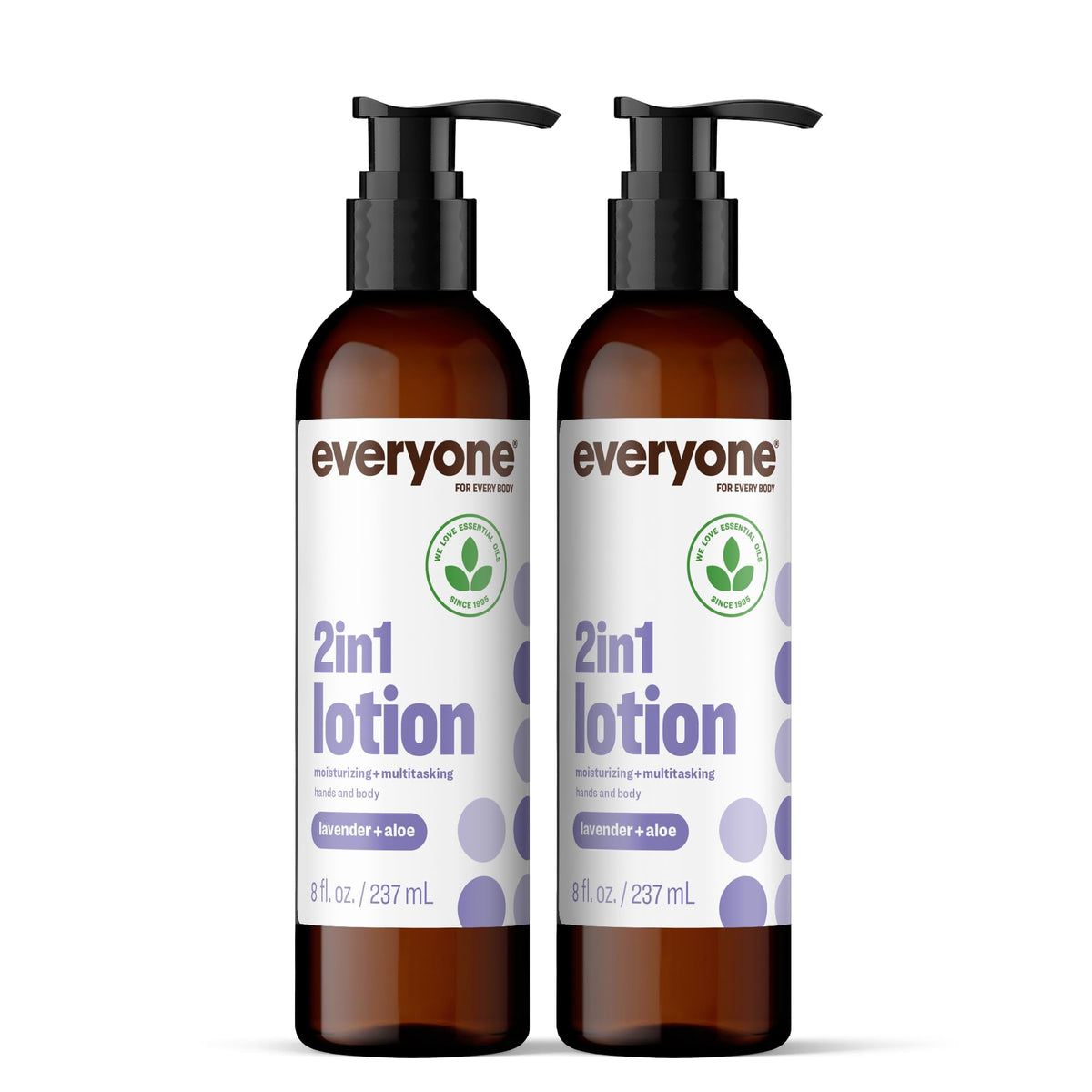 Everyone 2-in-1 Hand & Body Lotion, Vanilla Lavender, 8 oz 2-Pack