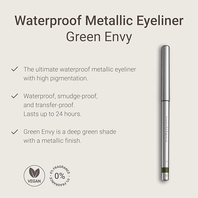 Sandstone Scandinavia Hypoallergenic Waterproof Eyeliner Pencil (Green)