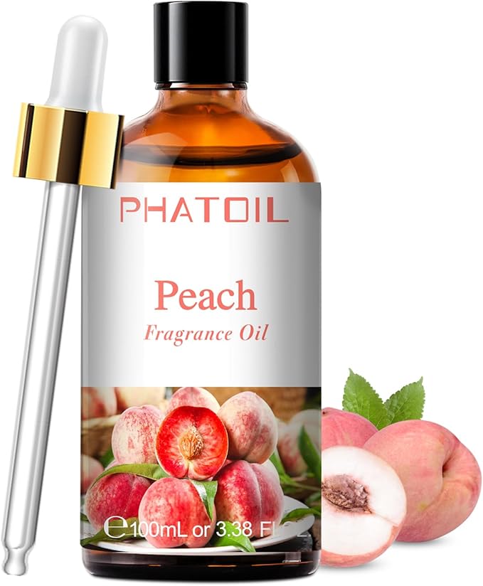 PHATOIL Peach Fragrance Oil for Diffuser Aromatherapy 3.38FL.OZ