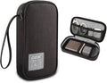 GOX Cable Organizer Pouch – Case for Chargers and Cords, Cord Organizer Travel Black, Small Cable Organizer Bag for Earbuds & Tech Accessories(Black)