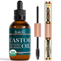 Organic Castor Oil Eyelash Growth Serum, Eyebrow Lash Serum for Hair Growth