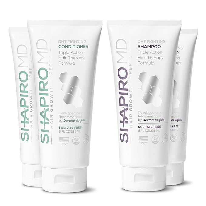 Shapiro MD Hair Growth Experts Hair Loss Shampoo and Conditioner, 2 Month
