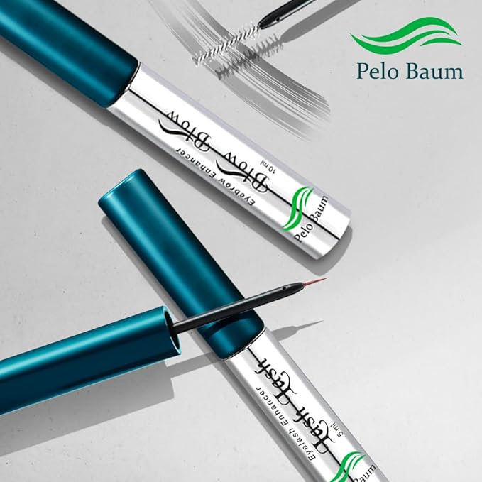 Pelo Baum Lash Lash Eyelash Enhancer Serum with Peptides for Thicker Fuller Looking Lashes Nourishing Eyelash Conditioner for Thin Brittle Lashes 0.17 Fl Oz