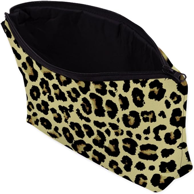 Aiphamy Cute Travel Makeup Bag Cosmetic Bag Small Pouch Gift for Women (Leopard Print)
