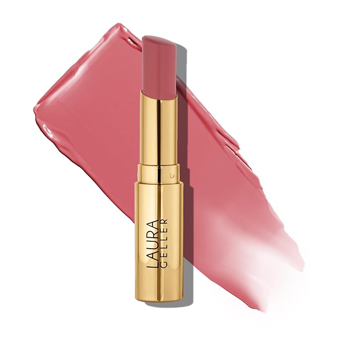 LAURA GELLER NEW YORK Jelly Balm Tinted Lip Balm – In the Buff – Hydrating Lip Color with Shine Finish – Squalane & Vitamin E – Buildable Sheer to Medium Coverage – Vegan & Cruelty-Free