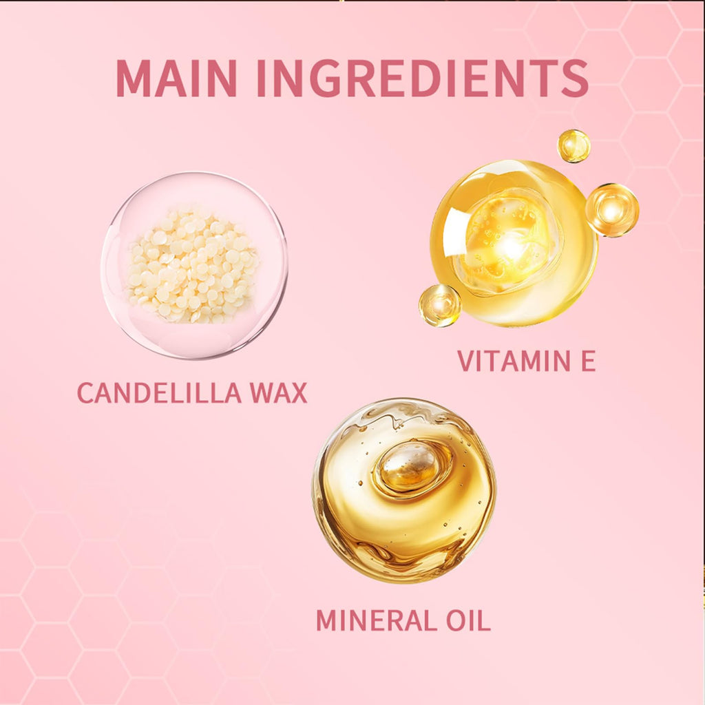 Honey Lipstick, Moisturizing Natural Lip Color, Hydrating Long Lasting Glossy Finish with Honey for Smooth Soft Lips, Smooth Application, Daily Wear (Pink)