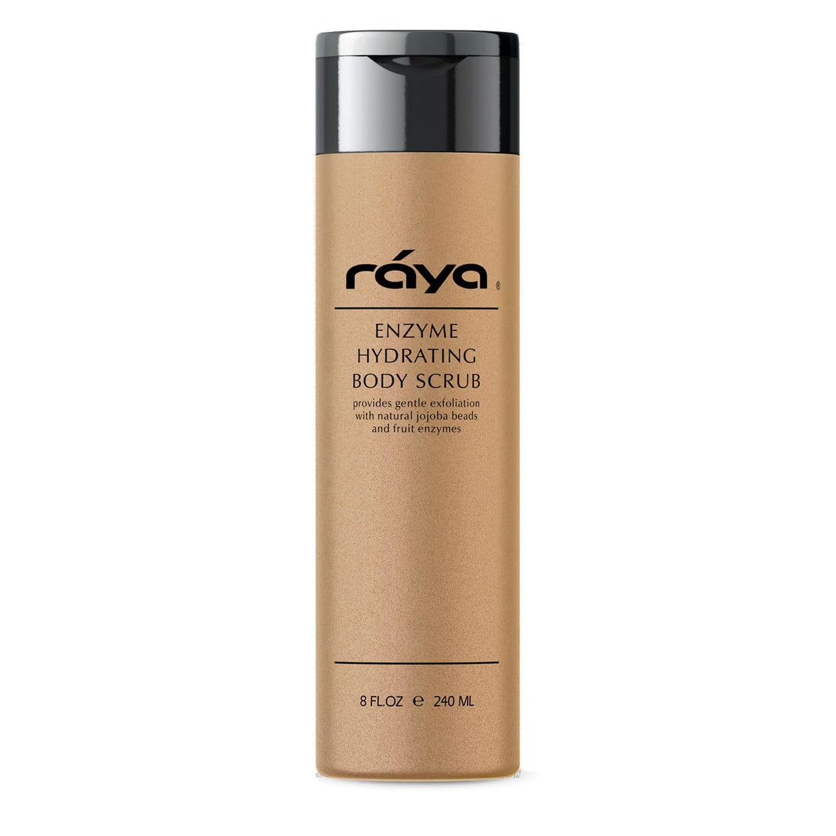 RAYA Enzyme Hydrating Body Scrub 8 oz Orange Vanilla Scent (S-104) | Gentle and Exfoliating Body Scrub | Made with Seaweed, Jojoba Beads, and Fruit Enzymes