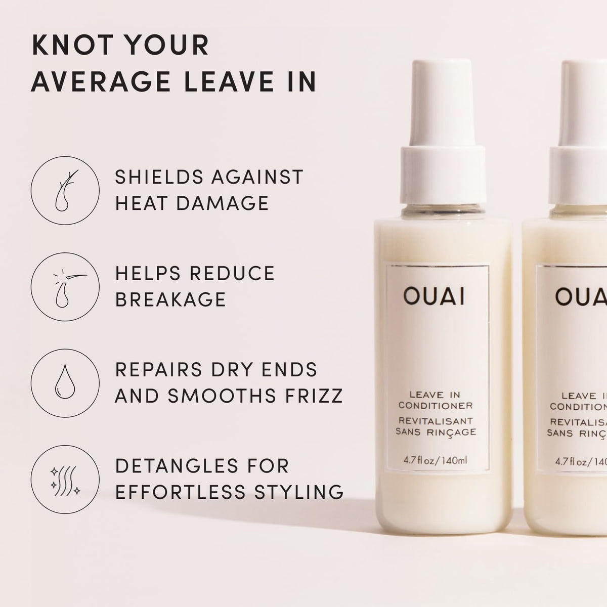 OUAI Multitasking Leave In Conditioner, North Bondi Scent