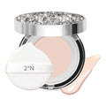 2aN Gleaming Tension Cushion Foundation Pact #17 Pure Ivory, Korean Cushion Foundation Makeup, Lightweight & Buildable Coverage with Ceramides and Centella Asiatica (0.45 oz)