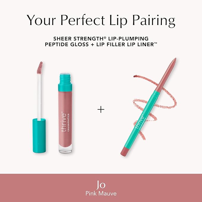 Thrive Causemetics Lip Filler Plumping Lip Liner, Pink Mauve Shade