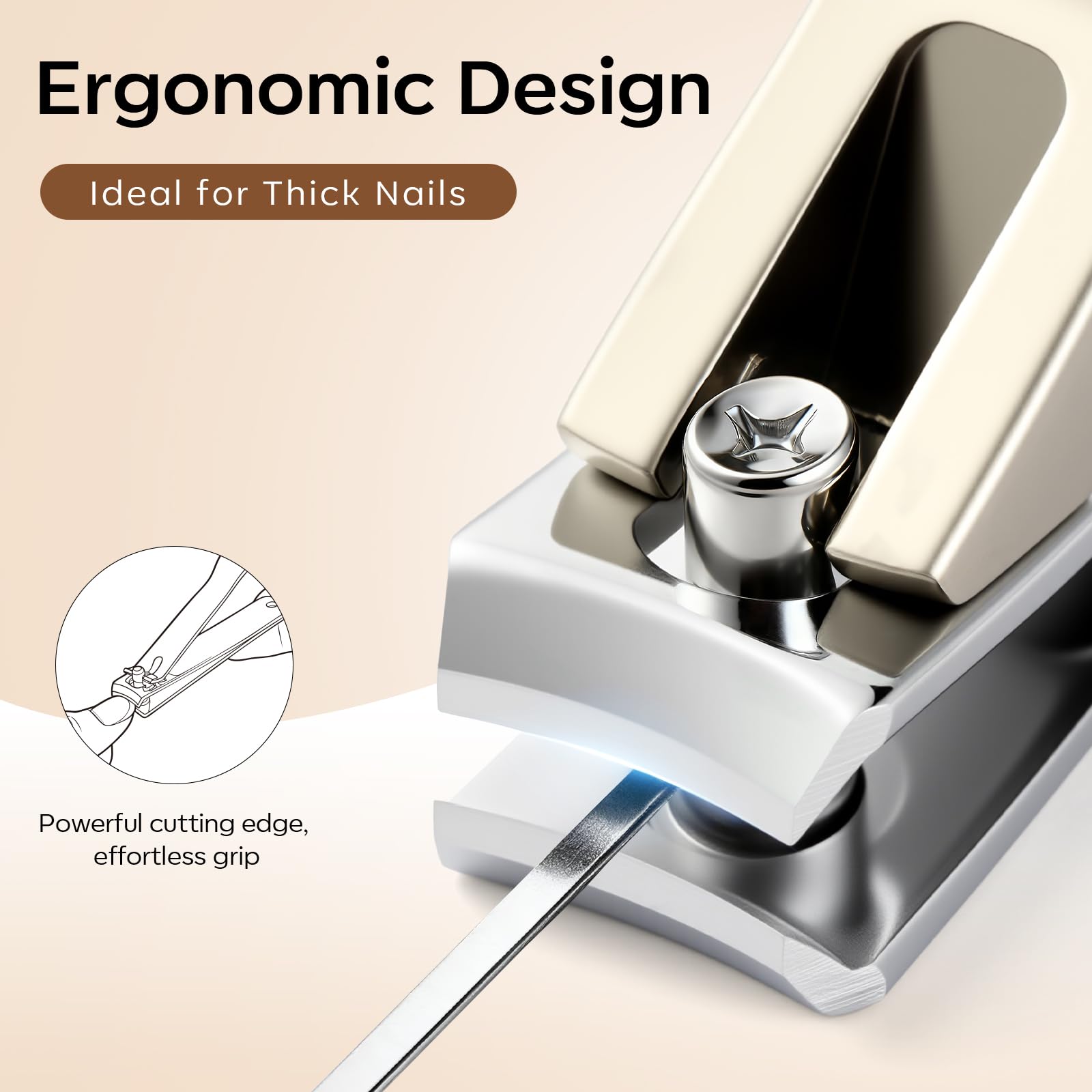 FAMILIFE Manicure Set, Nail Clippers Pedicure Tool, 8 pcs Stainless Steel Manicure Kit Professional Grooming Tool, Nail Kit with Portable Brown Leather Travel Case Luxury Gifts for Men Women