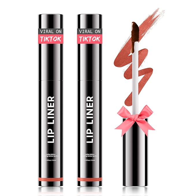2PCS Lip Stain Peel Off Lip Liner Moisturizing Long-Lasting & Waterproof RS