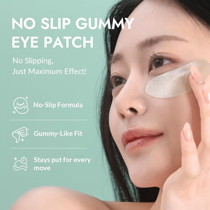 MIZON Cicaluronic Vegan De-puffing Eye Gel Patch, 21 pairs